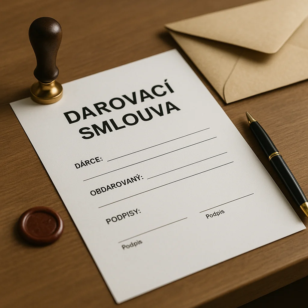 Darovací smlouva: vzor, náležitosti a časté chyby